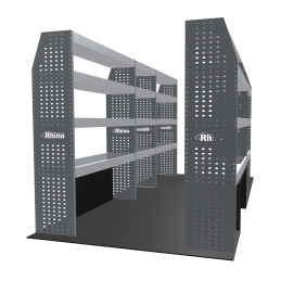 Rangements métalliques Gauche et Droit Citroën Jumper L4H3 à partir de Juin 2006 (L:352/229 x P:38/27 x H:170)