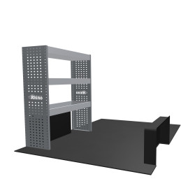 Rangement métallique Gauche ou Droit Nissan NV400 Traction L1H1 à partir de 2010 (L:106 x P:38 x H:130)