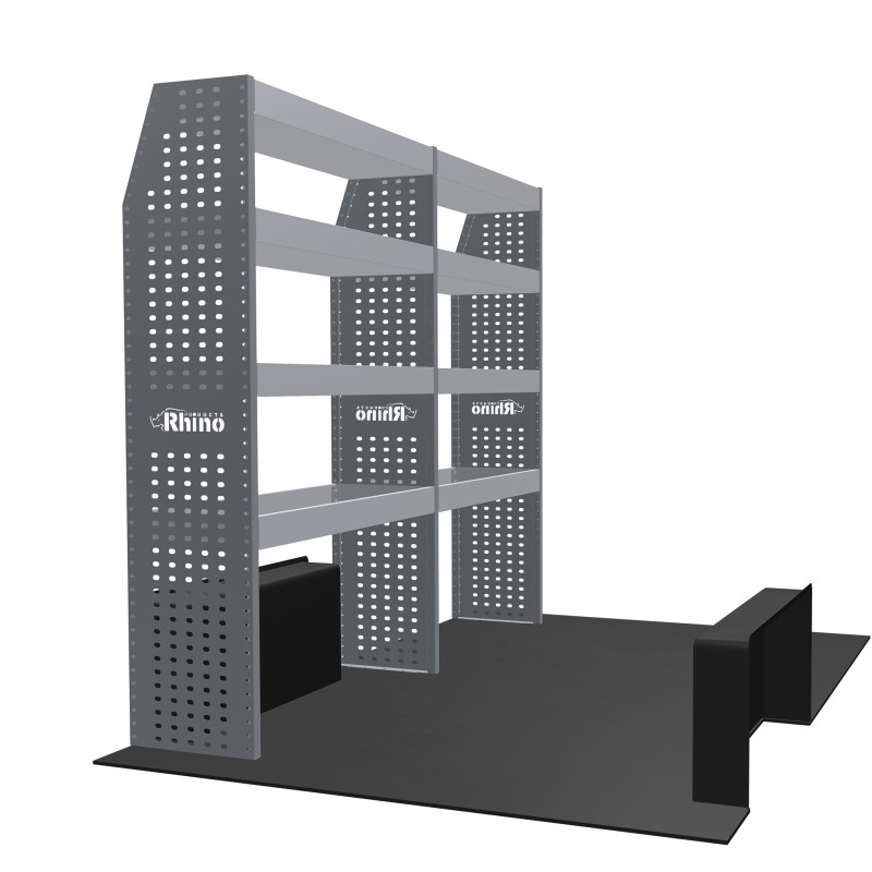 Rangement métallique Gauche Nissan NV400 Traction L1H2 à partir de 2010 (L:199 x P:38/27 x H:170)