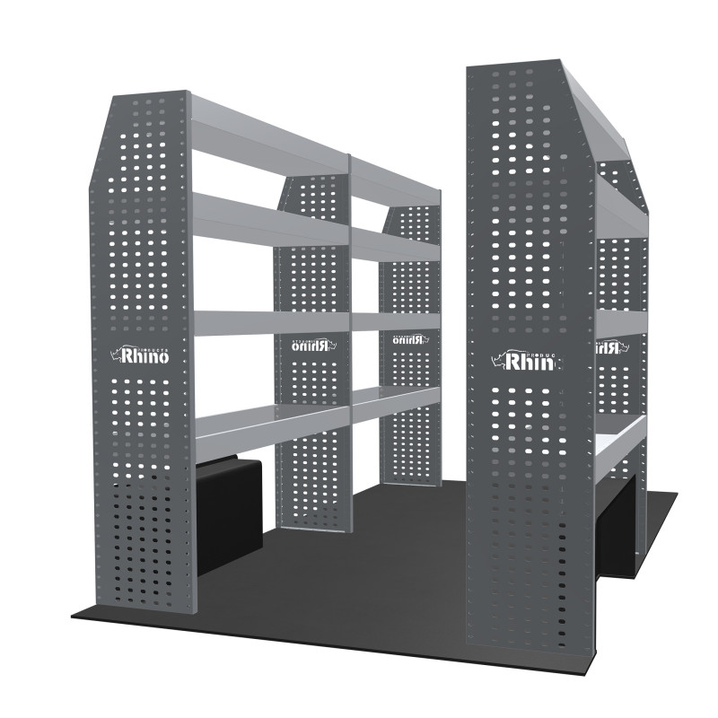 Rangements métalliques Gauche et Droit Nissan NV400 Traction L2H2 à partir de 2010 (L:249/126 x P:38/27 x H:170)