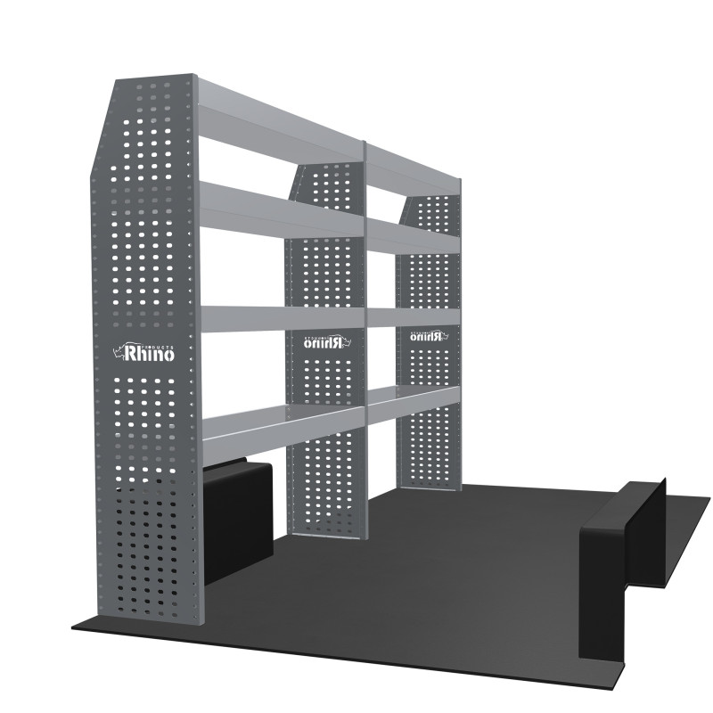 Rangement métallique Gauche Nissan NV400 Traction L2H2 à partir de 2010 (L:249 x P:38/27 x H:170)