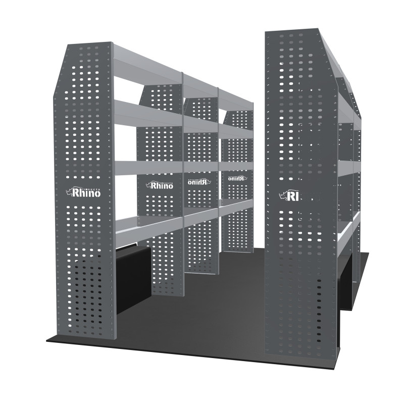 Rangements métalliques Gauche et Droit Opel Movano Traction L3H2 de Février 2010 à Septembre 2021 (L:312/189 x P:38/27 x H:170)