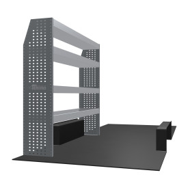 Rangements Gauche ou Droit Renault Master Propulsion roues simples L4H2 de Février 2010 à Juillet 2024 (L:166 x P:38/27 x H:160)