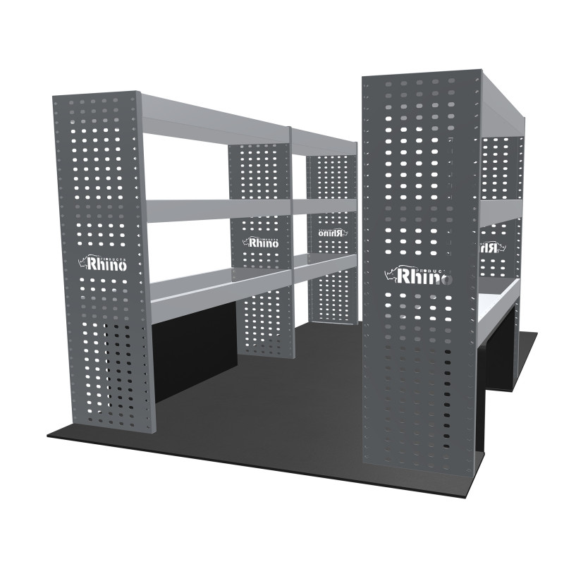 Rangements métalliques Gauche et Droit Mercedes Sprinter traction L1H1 de Juin 2006 à Mai 2018 (L:229/126 x P:38 x H:130)