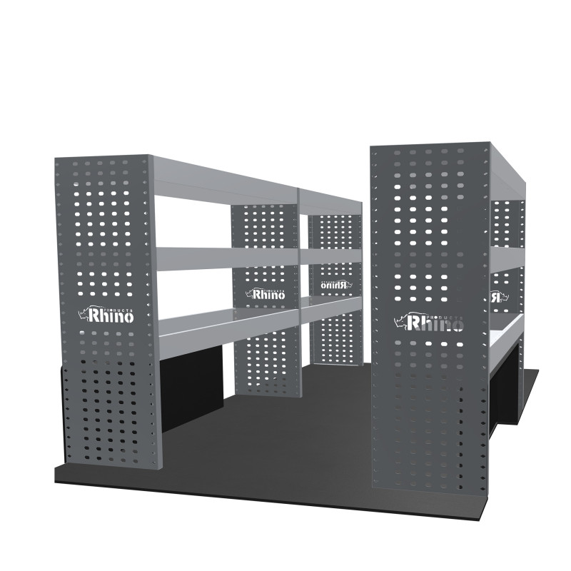 Rangements métalliques Gauche et Droit Ford Custom L2H1 de 2013 à 2023 (L:229/126 x P:38 x H:110)