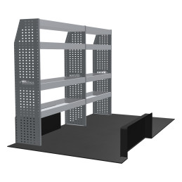 Rangement métallique Gauche Ford Custom L2H2 de 2013 à 2023 (L:229 x P:38/27 x H:160)