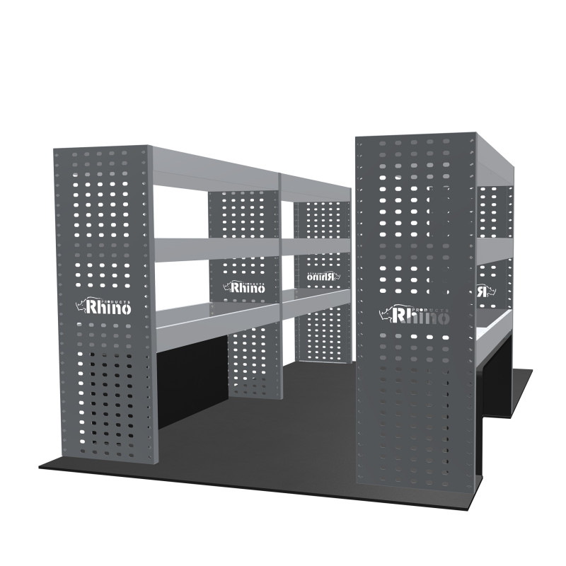 Rangements métalliques Gauche et Droit Volkswagen Transporter T7 L1H1 à partir de 2024 (L:209/106 x P:38 x H:110)