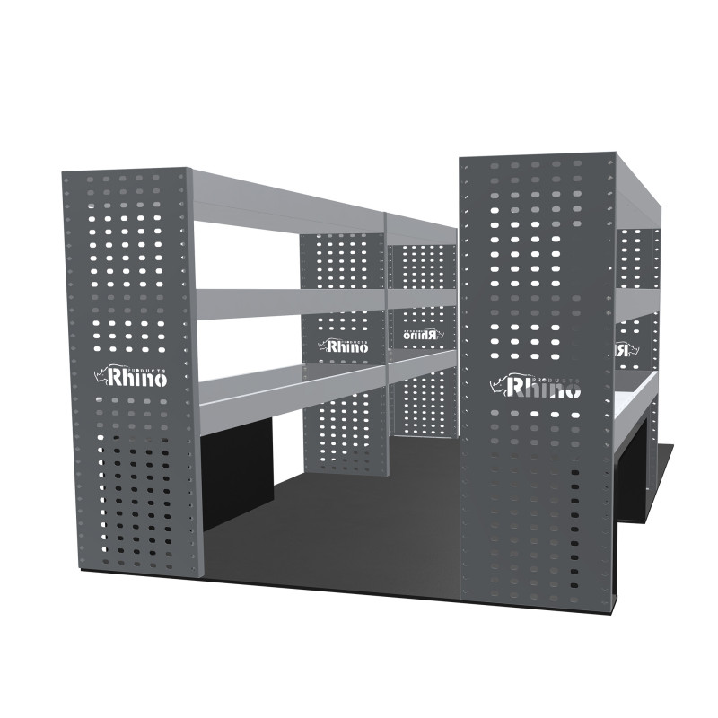 Rangements métalliques Gauche et Droit Volkswagen Transporter T7 L2H1 à partir de 2024 (L:249/146 x P:38 x H:110)