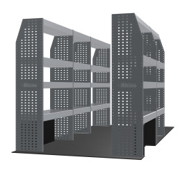Rangements métalliques Gauche et Droit Nissan Interstar traction L3H2 à partir de Juin 2024 (L:312/189 x P:38/27 x H:170)