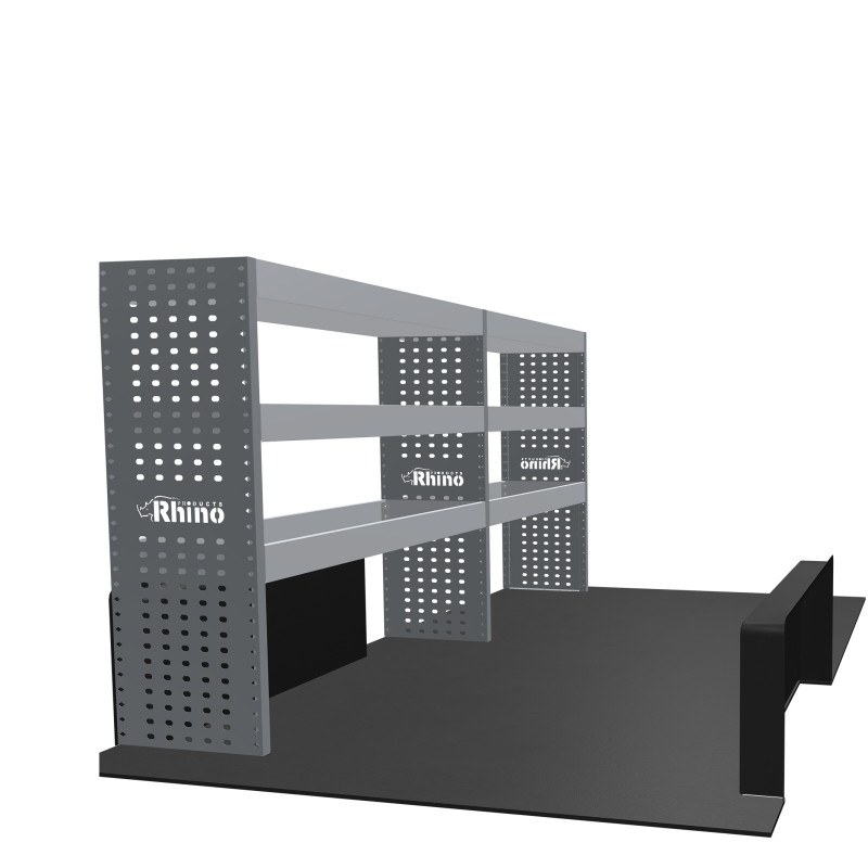 Rangement métallique Gauche Volkswagen Transporter T6 L2H1 à partir de Juin 2015 (L:229 x P:38 x H:110)