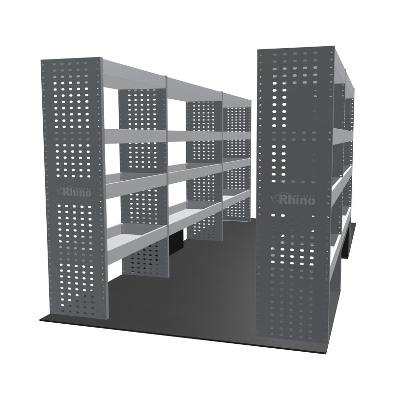 Rangements Gauche et Droit Ford Transit 2T Propulsion roues simples L4H3 à partir de Mai 2014 (L:362/239 x P:38 x H:150)