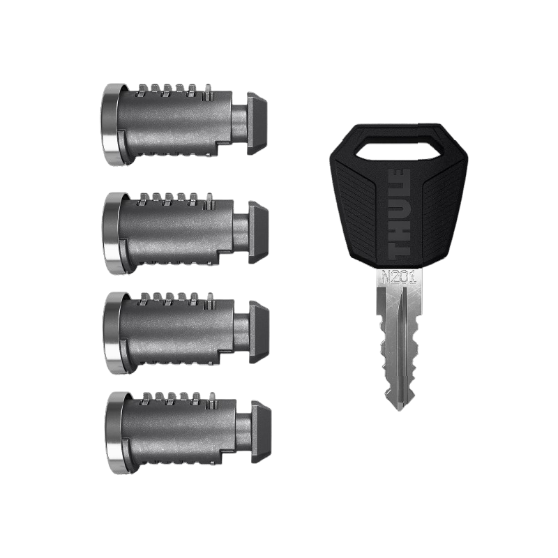 Kit de 4 serrures antivol pour pieds de fixations - Thule One-Key System