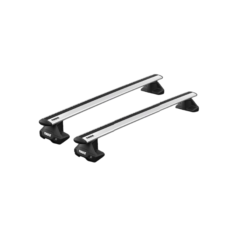 2 Barres de toit Thule en Aluminium Gris 135cm pour BMW Série 6 GT 4 portes