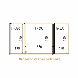 Kit aménagement amovible loisir Nissan Townstar L2H1 à partir d'avril 2021