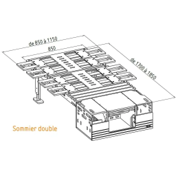 Kit aménagement amovible loisir Nissan Townstar L2H1 à partir d'avril 2021
