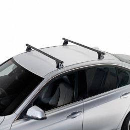 2 Barres de toit Acier Epoxy 120cm Mercedes Classe B 5 portes (W245)