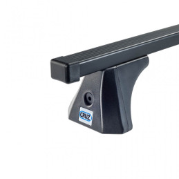 2 Barres de toit Acier Epoxy 120cm Mercedes Classe B 5 portes (W245)