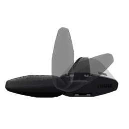 2 Barres de toit Thule WingBar Evo en Aluminium Gris 135cm pour Fiat Doblo