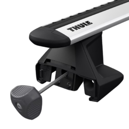 2 Barres de toit Thule WingBar Evo en Aluminium Gris 135cm pour Toyota RAV4 5 portes