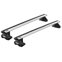 2 Barres de toit Thule en Aluminium Gris 118cm pour Mini Cooper 5 portes