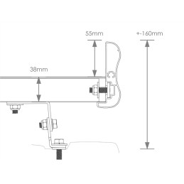 Galerie Monobloc Maxus Deliver 9 L3H2 - Portes Battantes - Aluminium Noir - 8