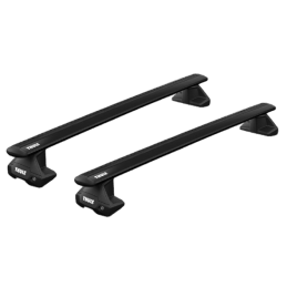 2 Barres de toit Thule WingBar Evo en Aluminium Noir 127cm pour Audi A1 5 portes (GB)