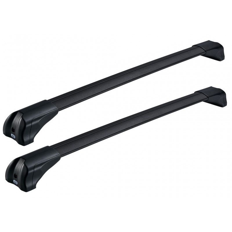 2 Barres de toit Aluminium Noir Texturé 106/98cm Maxus Euniq 5 portes