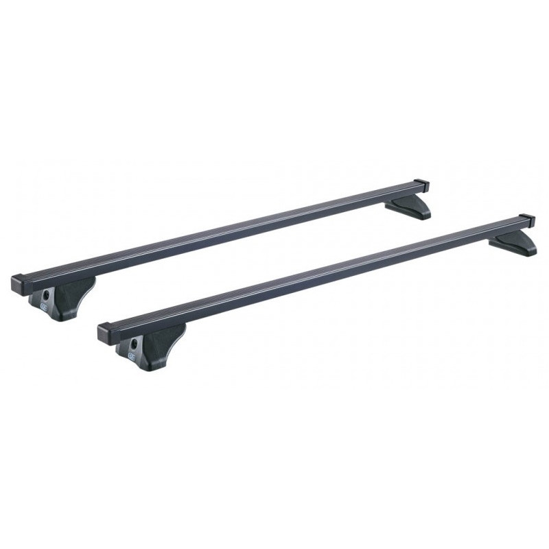 2 Barres de toit Acier Noir 130cm Maxus Euniq 5 portes