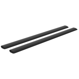 2 Barres de toit Aluminium Noir Texturé 128cm Maxus T60 double cabine - 2