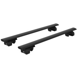 2 Barres de toit Aluminium Noir Texturé 128cm Maxus T60 double cabine