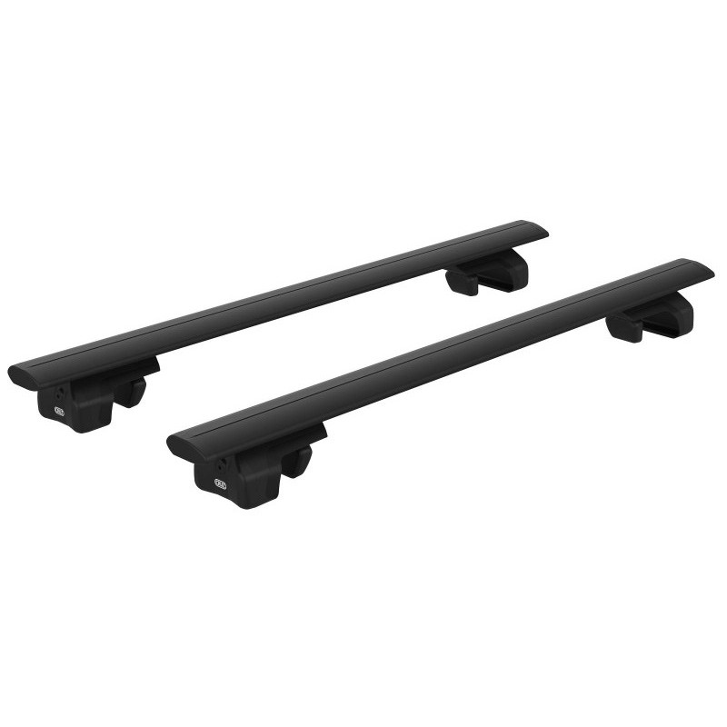 2 Barres de toit Aluminium Noir Texturé 128cm Maxus T60 double cabine