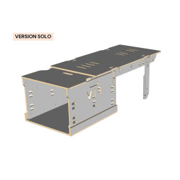 Kit aménagement amovible loisir pour ludospace - Box Ultimate pour 1 ou 2 places - 2