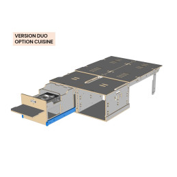 Kit aménagement amovible loisir pour ludospace - Box Ultimate pour 1 ou 2 places - 7