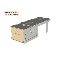 Kit aménagement amovible loisir pour ludospace - Box Ultimate pour 1 ou 2 places - 3