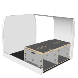 Kit aménagement amovible loisir pour ludospace - Box Ultimate pour 1 ou 2 places - 8