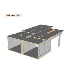 Kit aménagement amovible loisir pour ludospace - Box Ultimate pour 1 ou 2 places - 5