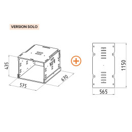 Kit aménagement amovible loisir pour ludospace - Box Ultimate pour 1 ou 2 places - 28