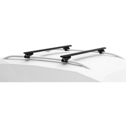 2 Barres de toit Thule WingBar Evo en Aluminium Noir 108cm pour Ford Escape 5 portes - 3