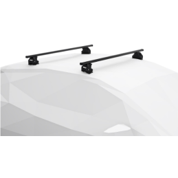 2 Barres de toit Thule SquareBar Evo en Acier Noir 118cm pour Jeep Grand Cherokee (IV/WK2) - 2