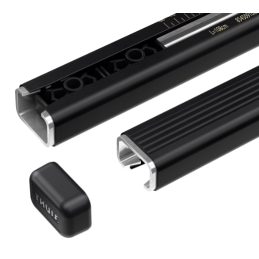 2 Barres de toit Thule SquareBar Evo en Acier Noir 118cm pour Infiniti Q30 5 portes - 3