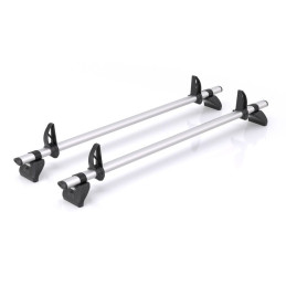 2 barres de toit aluminium Kammbar Pro 140cm + butées de charge pour Kia PV5 L2H1
