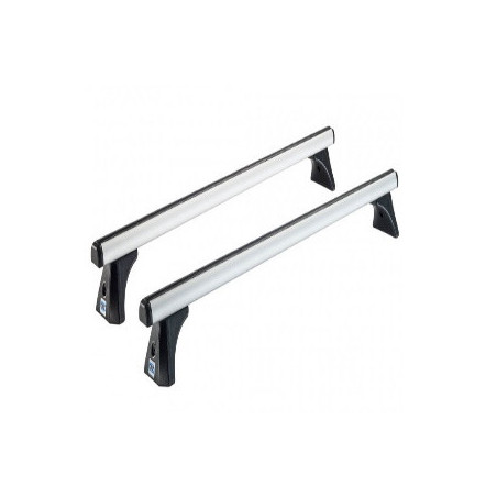 Barres De Toit Transversales Aluminium Gris Pour Nissan Navara D23 (2016-2021) - Capacité 75kg, Pour Rails Surélevés