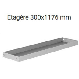 Rangement métallique 1453x300x1000 - Position droite