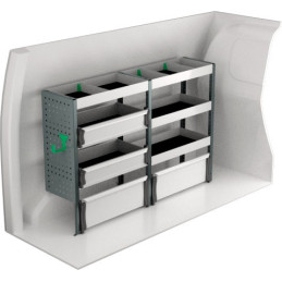 Rangement métallique 1454x300x890 - Position gauche Rangement métallique 1454x300x890 - Position gauche