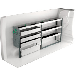 Rangement métallique 2270x300x1000 - Position gauche Rangement métallique 2270x300x1000 - Position gauche