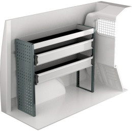 Rangement métallique 1062x300x890 - Position gauche