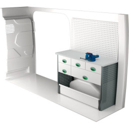 Rangement métallique 1409x300x1000 - Position droite Rangement métallique 1409x300x1000 - Position droite