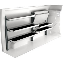 Rangement métallique 3053x300x1220 - Position gauche Rangement métallique 3053x300x1220 - Position gauche