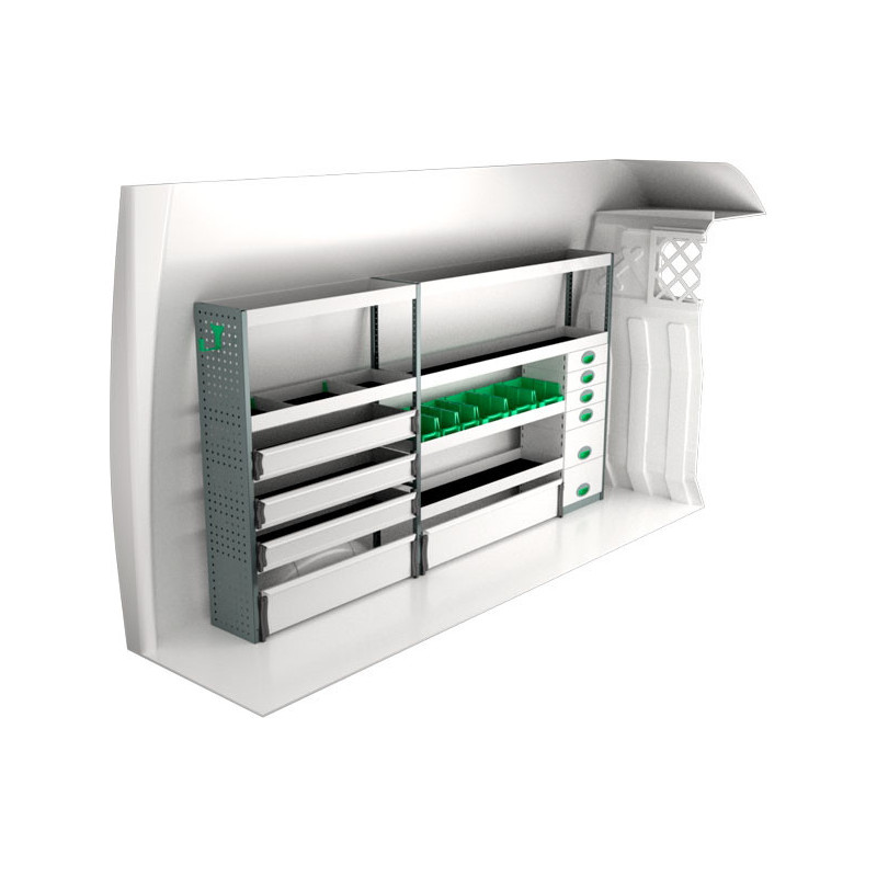 gauche Iveco Daily L2H2 à partir de Juillet 2014 (L:266 x P:30 x H:144)