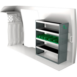 Rangement métallique 1531x300x1440 - Position droite Rangement métallique 1531x300x1440 - Position droite